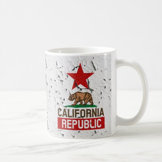 California Republic Peeling Paint Decor Koffiemok (Rechts)
