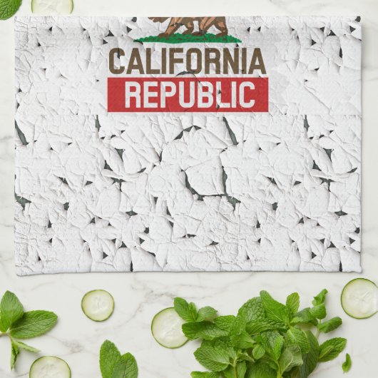 California Republic Peeling Paint Decor Theedoek (Gevouwen)