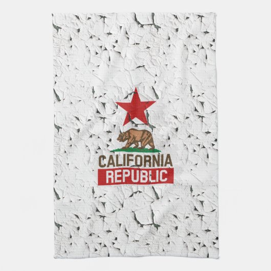 California Republic Peeling Paint Decor Theedoek (Verticaal)
