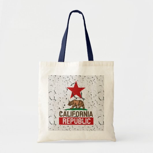 California Republic Peeling Paint Decor Tote Bag (Voorkant)