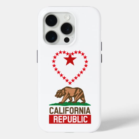 CALIFORNIA REPUBLIC Staatsvlag Liefde Case-Mate iPhone Case (Achterkant)