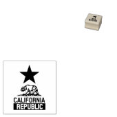 California Republic Star Rubberstempel (Gestempeld)