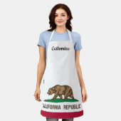 California Republic State flag custom BBQ apron Schort (Gedragen)