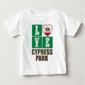 California Republic State Flag Heart Cypress Park (Voorkant)