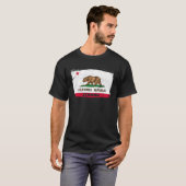 California Republic Strong Flag Cool CA Flags for  T-shirt (Voorkant volledig)