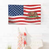 California Republic USA Vlag Ontwerp Spandoek (Insitu)