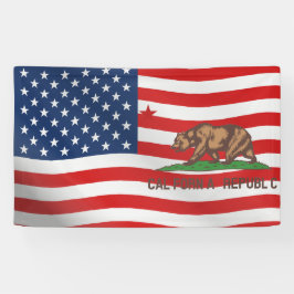 California Republic USA Vlag Ontwerp Spandoek
