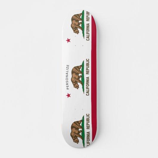California Republic vlag aangepast skateboarddek Persoonlijk Skateboard (Voorkant)