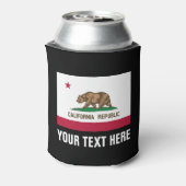 California Republic vlag koelboxxen bierhouders Blikjeskoeler (Blikje Achterkant)