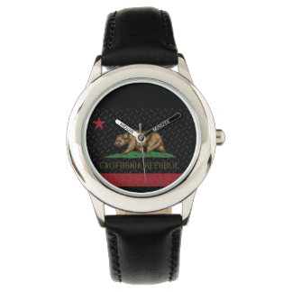 California Republic Zwart Diamond Bord Horloge