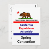 California Republican CRA Briefkaart (Voorkant / Achterkant)