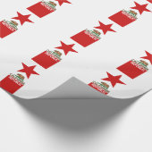 CALIFORNIA REPUBLIEK Vlag groot Star-ontwerp Cadeaupapier (Hoek)