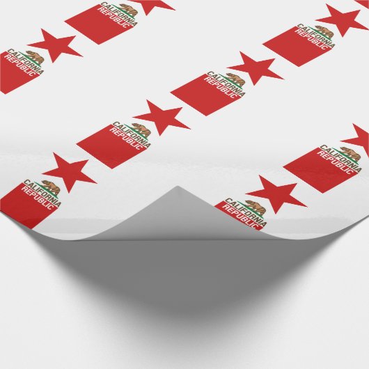 CALIFORNIA REPUBLIEK Vlag groot Star-ontwerp Cadeaupapier (Hoek)