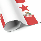 CALIFORNIA REPUBLIEK Vlag groot Star-ontwerp Cadeaupapier (Rol Hoek)