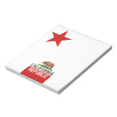 CALIFORNIA REPUBLIEK Vlag groot Star-ontwerp Notitieblok (Linkerzijde)