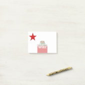 CALIFORNIA REPUBLIEK Vlag groot Star-ontwerp Post-it® Notes (Op bureau)