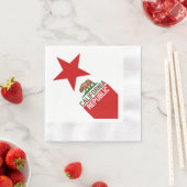 CALIFORNIA REPUBLIEK Vlag groot Star-ontwerp Servet (Insitu)