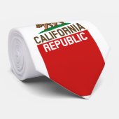 CALIFORNIA REPUBLIEK Vlag groot Star-ontwerp Stropdas (Opgerold)