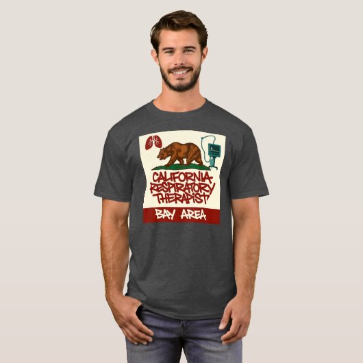 CALIFORNIA RESPIRATORY T-SHIRT (Voorkant volledig)