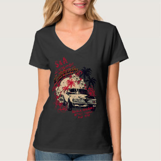 California Retro Beach L A T-shirt
