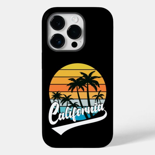California Retro Hoesje-Mate iPhone 14 Pro Hoesje (Achterkant)