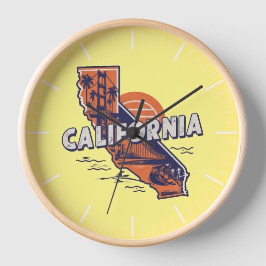California Retro State Silhouet (Voorkant)