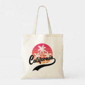 California Retro Sunset Canvas tas (Achterkant)