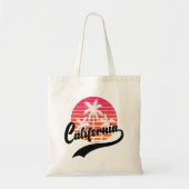 California Retro Sunset Canvas tas (Voorkant)