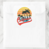 California Retro Sunset Sticker (Tas)