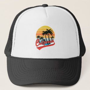 California Retro Sunset Trucker Hat Trucker Pet