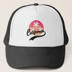 California Retro Sunset Trucker Hat Trucker Pet