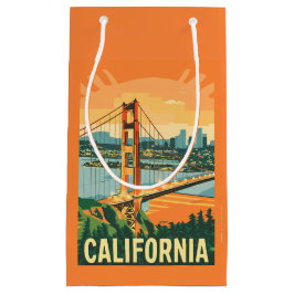California Retro Travel Gift Bag Klein Cadeauzakje