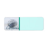 California Return Address Label (Voorkant)