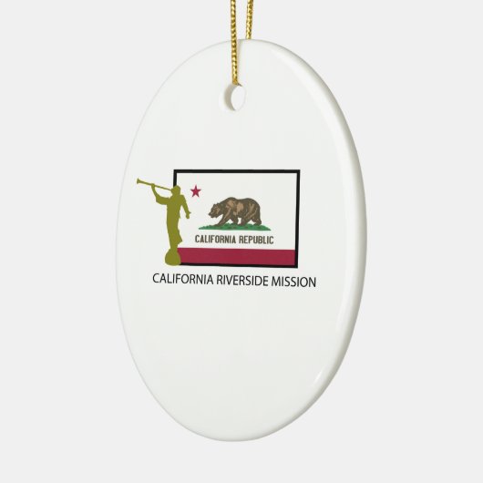 CALIFORNIA RIVERSIDE MISSIE LDS CTR KERAMISCH ORNAMENT (Links)