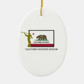 CALIFORNIA RIVERSIDE MISSIE LDS CTR KERAMISCH ORNAMENT (Voorkant)