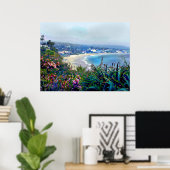 California Riviera of Laguna Beach Poster (Thuiskantoor)