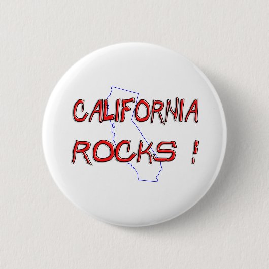 California ROCKS Ronde Button 5,7 Cm (Voorkant)