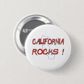 California ROCKS Ronde Button 5,7 Cm (Voorkant /achterkant)