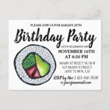 California Roll Japans eten sushi verjaardagsfeest