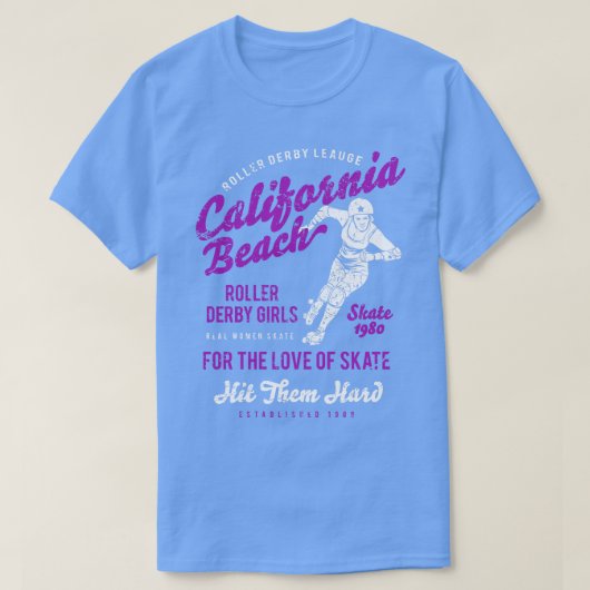 California Roller Derby T-shirt (Design voorkant)