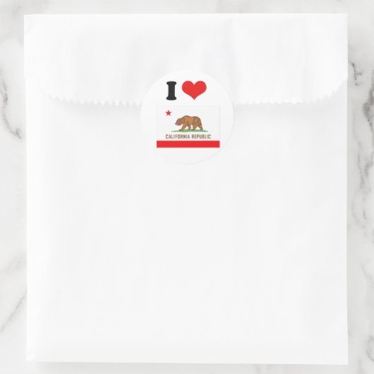 CALIFORNIA RONDE STICKER (Tas)