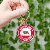 California Round Emblem Sleutelhanger (Hand)