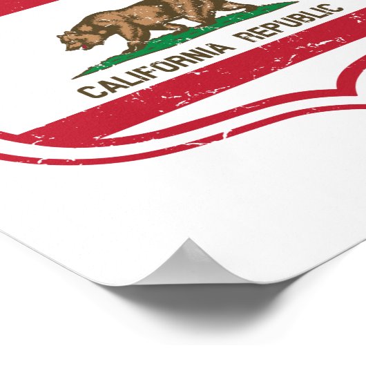 California Route 66 Flag Poster (Hoek)