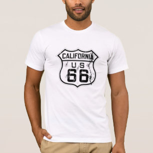 california route-66 historisch cool t-shirt design