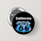 california Route 66 Ronde Button 5,7 Cm (Voorkant /achterkant)