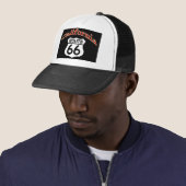 California Route 66 Shield Trucker Pet (In situ)