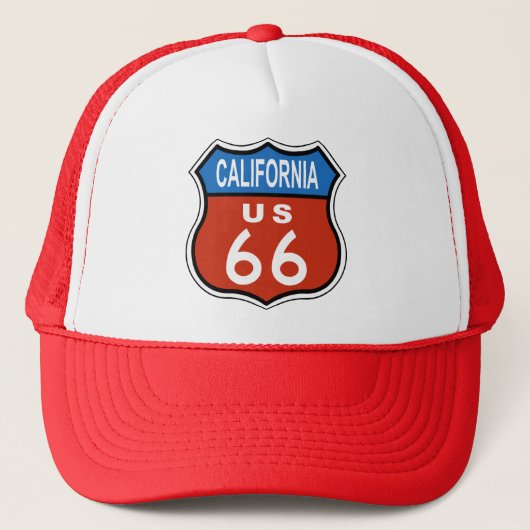 California Route US 66 Trucker Pet (Voorkant)