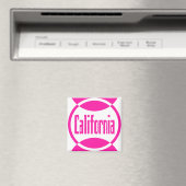 California Roze Logo Design #1 Magnet (Insitu (Vaatwasser))