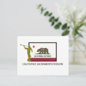 CALIFORNIA SACRAMENTO MISSIE LDS CTR BRIEFKAART (Staand voorkant)