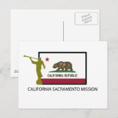 CALIFORNIA SACRAMENTO MISSIE LDS CTR BRIEFKAART (Voorkant / Achterkant)